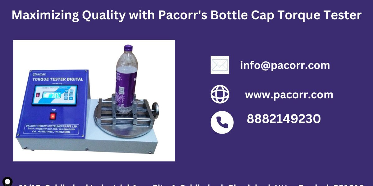 Pacorr’s Bottle Cap Torque Tester: A Game-Changer in the Plastic Bottle Manufacturing Industry